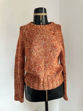 Max Mara Marled Orange Crewneck Sweater